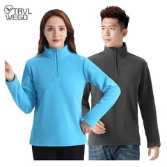 TRVLWEGO Men Women Outdoor Sport Polar Fleece Jackets Winter Heated Outing Coats Lovers Trekking Camping Hiking Clothing Asian