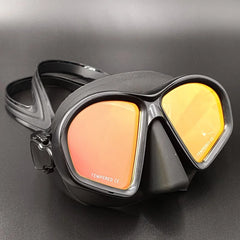 Mirror Lens Snorkeling Mask Professional Scuba Diving Set Anti-Fog Goggles Glasses Swimming Fishing Pool Equipment