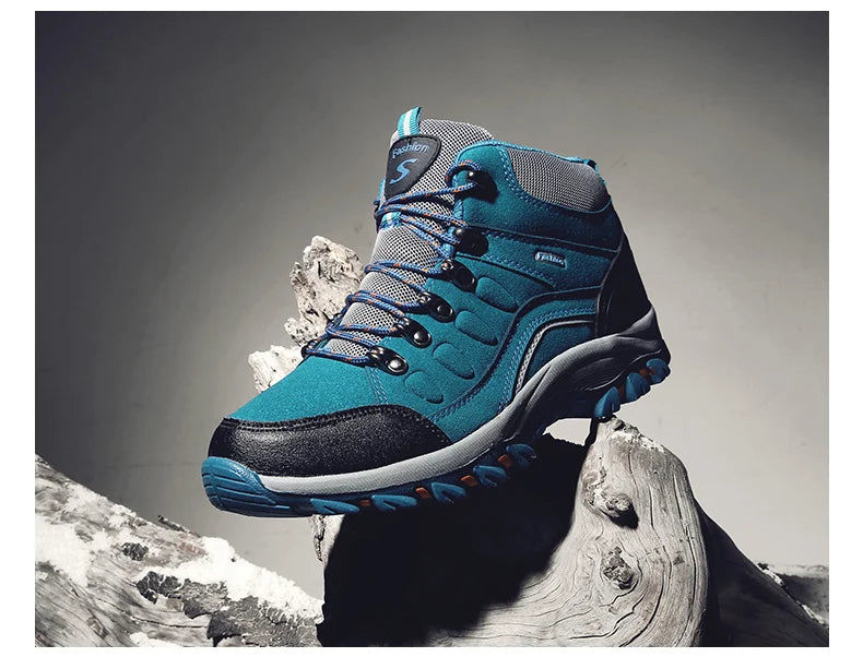 Couple Outdoor Waterproof Hiking Boots Men Winter Shoe Walking Climbing Hiking Shoes Mountain Sport Boots Hunting Woman Sneakers