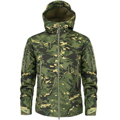 Hiking Jackets Men Camouflage Tactical Jacket Autumn Winter Shark Skin Soft Shell Waterproof Jacket Windbreaker