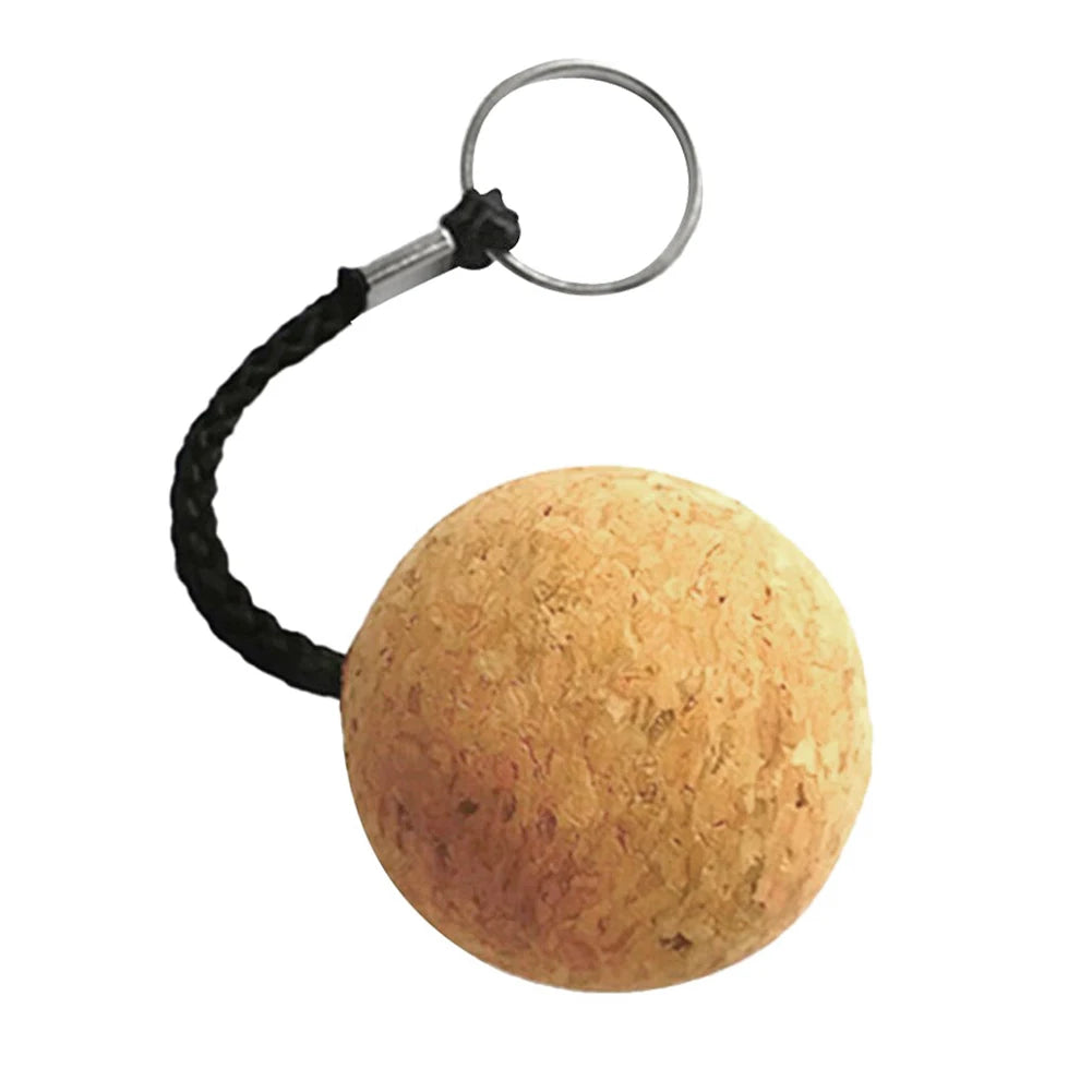 Cork Ball Floating Keychain Key Ring Buoyant Keyring Boat Sailing Kayak Gift Key Chain Float Buoy for Boating Accessory