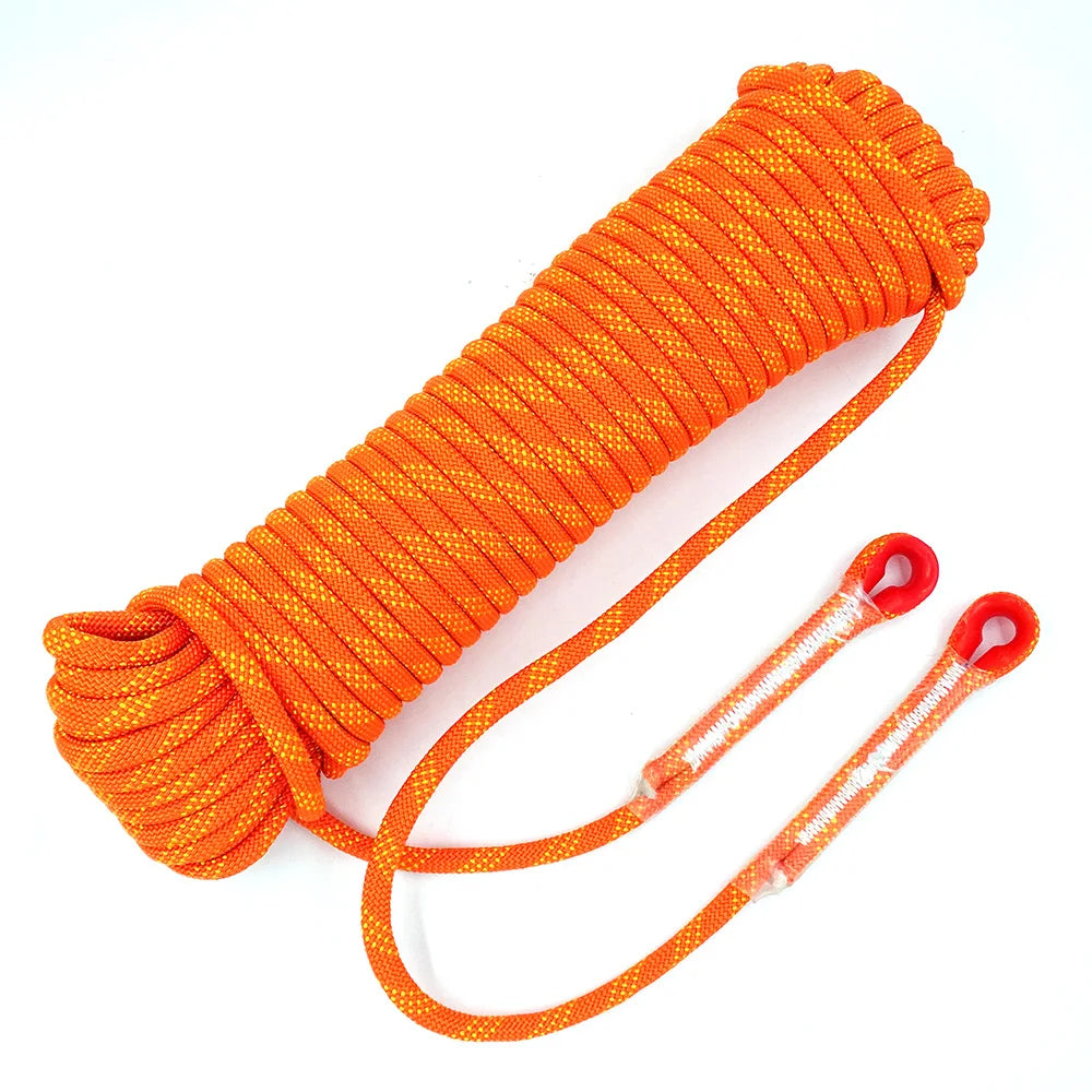 Outdoor 8mm Climbing Rope Rock High Strength Static Survival Emergency Fire Rescue Safety Rope Cord Hiking Accessory Equipment