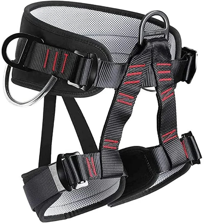 Climbing Equipment Rescue Safety Belt Professional Half-length Adjustable Harness Waist Support Outdoor Cave Climbing Harness