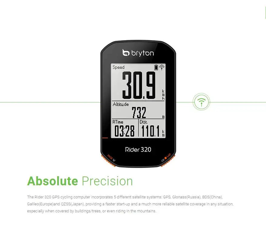 Bryton Rider420 Rider 420 420E 420T GPS Bike Computer Bicycle Korean Stopwatch Cycling Route Navigation Odometer Speedometer