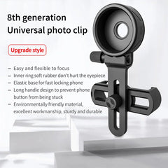 Upgrade Universal Cell Phone Adapter Bracket Clip Mount Soft Rubber Material for Binocular Monocular Spotting Scope Telescope