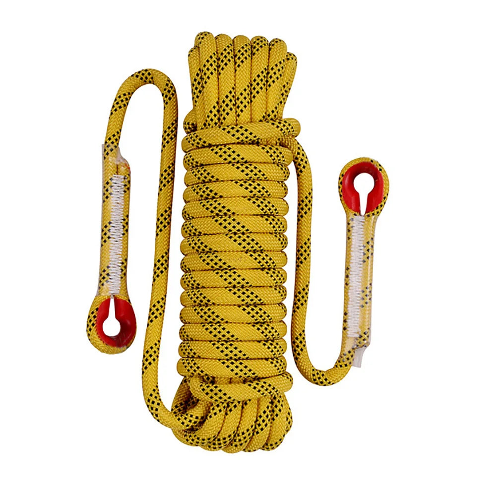 Outdoor 8mm Climbing Rope Rock High Strength Static Survival Emergency Fire Rescue Safety Rope Cord Hiking Accessory Equipment