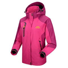 TRVLWEGO Camping Hiking Jacket Women Autumn Outdoor Sports Coats Climbing Trekking Windbreaker Travel Waterproof Clothing