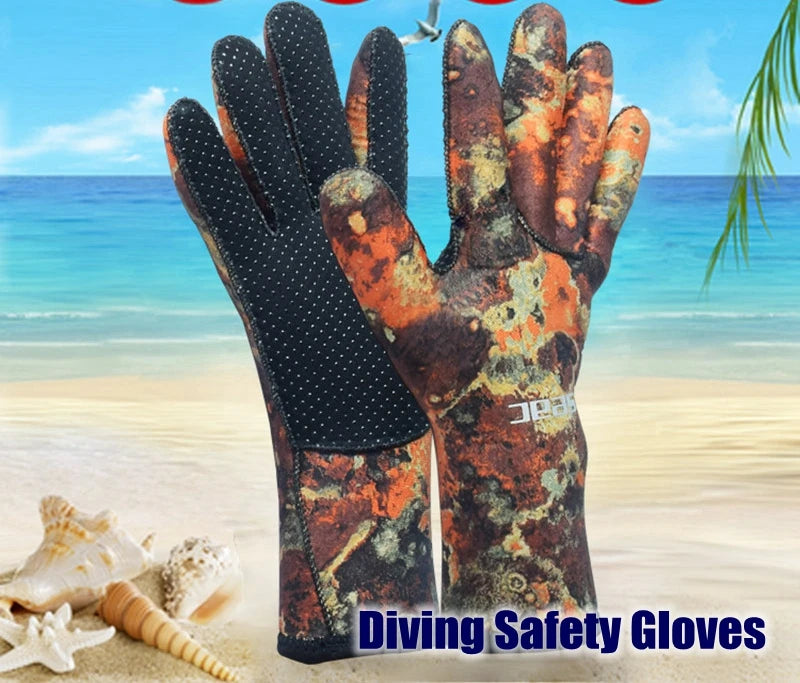 2.5MM Neoprene Scuba Diving Gloves Snorkeling Submersible Equipment Swim Water Ski Surf Collocationing Spearfishing Wet Suit