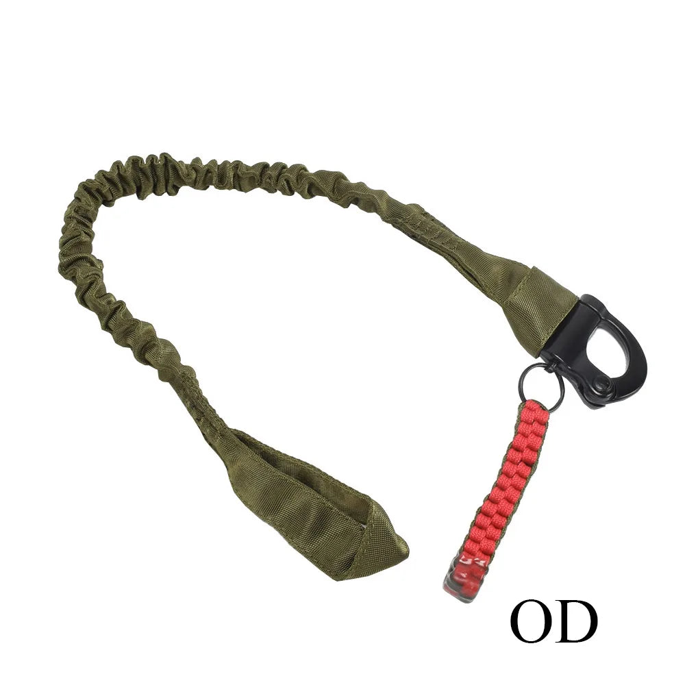 SINAIRSOFT Outdoor Tactical 55cm Adjustable Safety Rope Sling Multifunction Strap Nylon Belt Hunting Survival Kit Rescue Sling