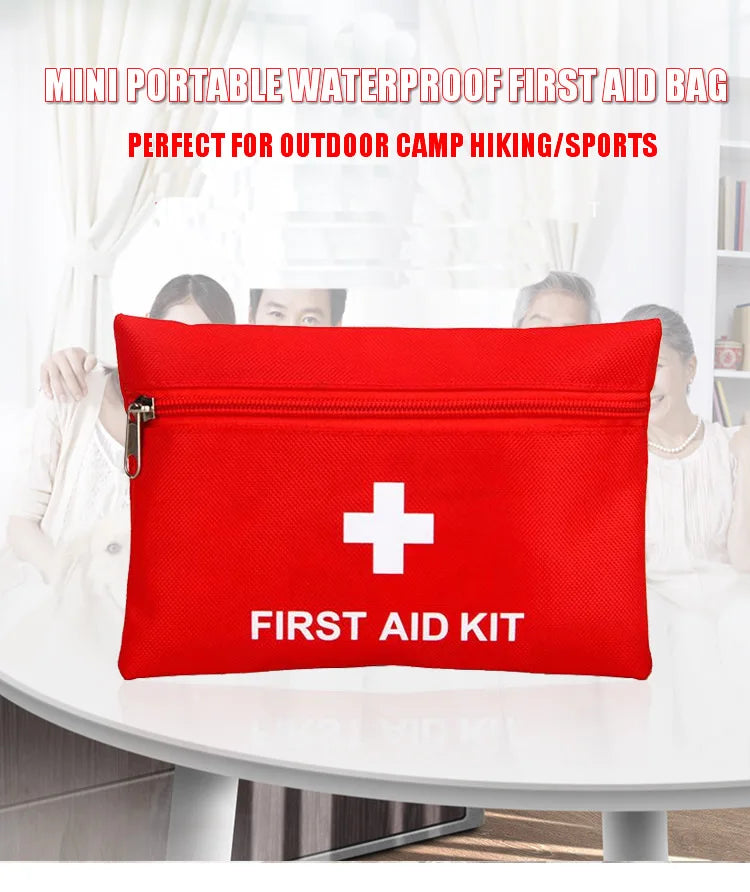 New Portable Waterproof First Aid Kit Bag Emergency Kits Case Only For Outdoor Camp Travel Fishing Emergency Medical Treatment