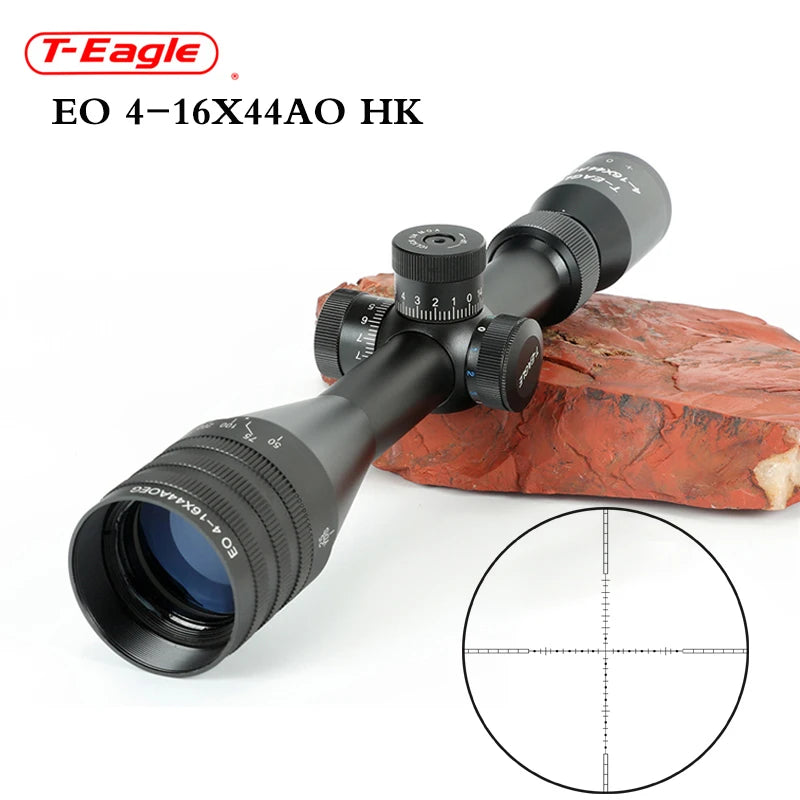 EO 4-16X44AOEG HK Riflescope Spotting Scope for Hunting Optical Collimator Gun Sight Red Green Blue Illumination Airsoft pistol