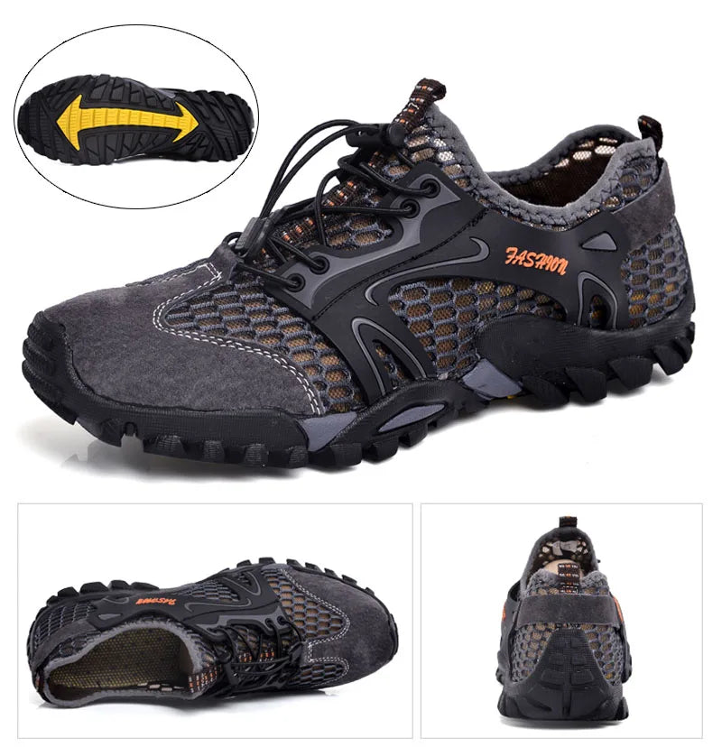 Plus Size 39-50 Hiking Trekking Shoes Men Non-Slip Breathable Outdoor Sport Climbing Tactical Shoes Desert Training Sneakers