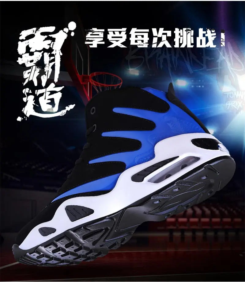 Large Size PU Leather Air Mattress Sports Shoes for Men High Top Sneakers for Men Sport Shoes Running Man Air Sneakair GME-2239