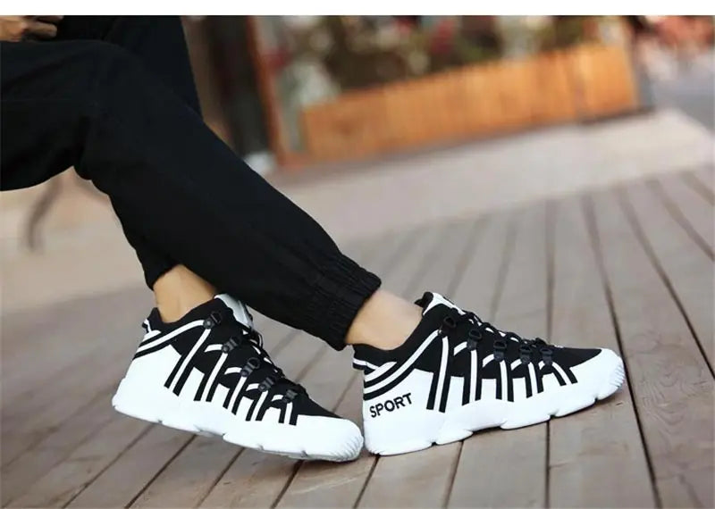 Large Size PU Leather Men's Running Shoes Men's White Sports Shoes Women Sport Shoes for Men Sneakers Red Basket Walk GME-0105