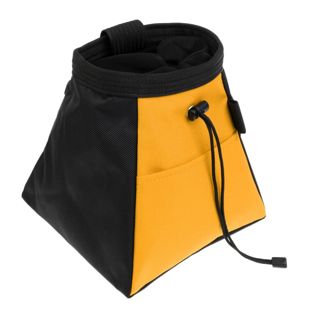 Rock Climbing Bouldering Weightlifting Chalk Storage Bag Stand Bucket Pouch