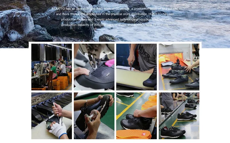 HUMTTO Waterproof Hiking Shoes Men's Outdoor Sneakers for Men 2021 Leather Women Winter Woman Climbing Trekking Sport Man Boots