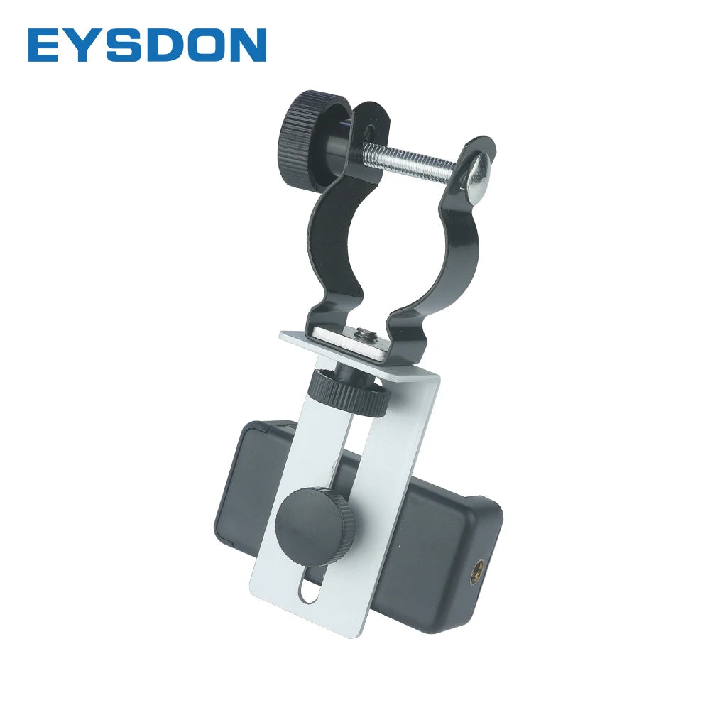 EYSDON Smartphone Adapter Mount for Microscope Binocular Spotting Scope Monocular Telescope Connector Cellphone Holder