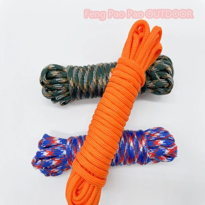 100FT 50FT Dia.4mm 7 stand Cores Paracord for Survival Parachute Cord Lanyard Camping Climbing Camping Rope Hiking Clothesline