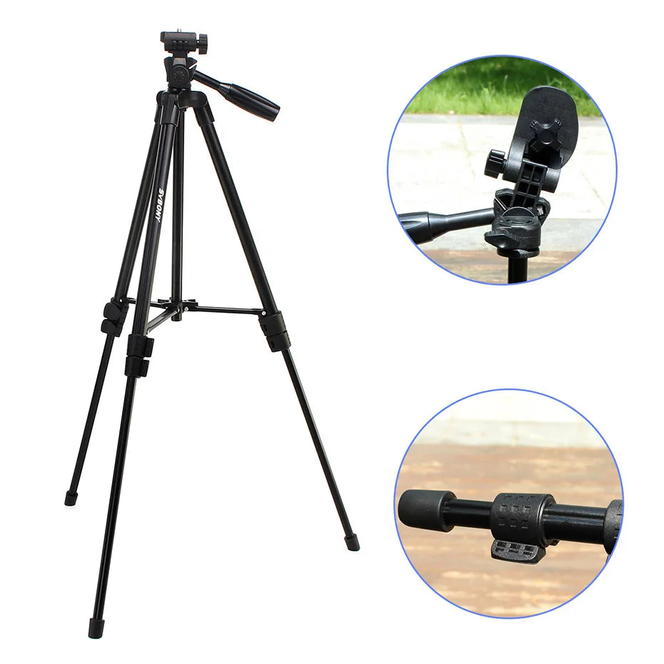 SVBONY Tripod Portable 49" Travel Aluminum Lightweight for DSLR Cameras Video Spotting Scope Watching w/Carrying Bag SV102 SV101