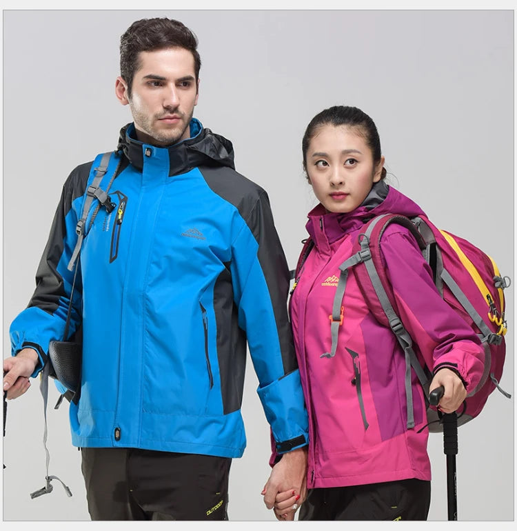 TRVLWEGO Camping Hiking Jacket Women Autumn Outdoor Sports Coats Climbing Trekking Windbreaker Travel Waterproof Clothing