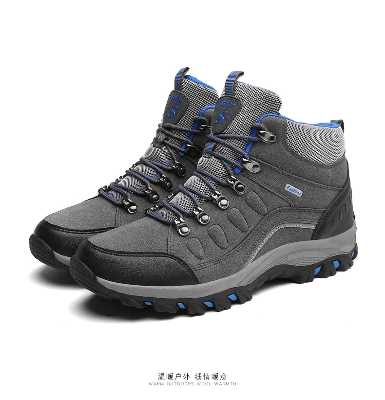 Couple Outdoor Waterproof Hiking Boots Men Winter Shoe Walking Climbing Hiking Shoes Mountain Sport Boots Hunting Woman Sneakers