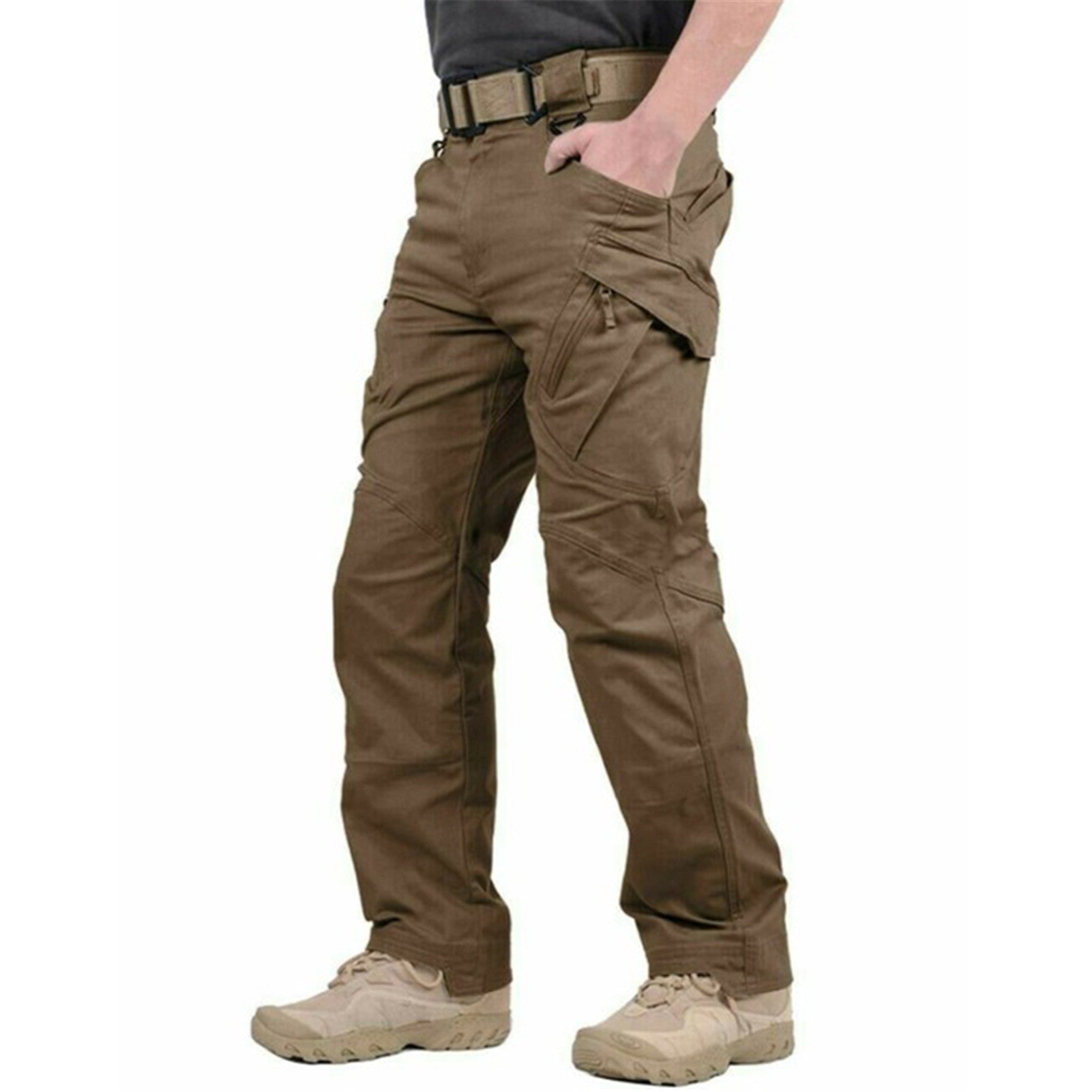 Waterproof Pants Men's Casual Work Walking Combat Cargo Multi-Pocket Pants Army Long Trousers Clothing брюки мужские Trekking