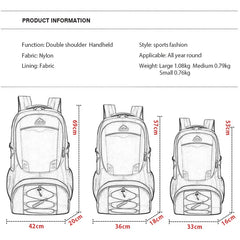 Multi Pockets 50L Capacity Outdoor Sports Bag Waterproof Climbing Backpack Camping Hiking Backpack Women Trekking Bag For Men