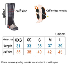 Snow Leg Gaiters Warmer Waterproof Hiking Shoes Tourist Legging Outdoor Camping Trekking Skiing Hunting Kids Child Shoe Cover