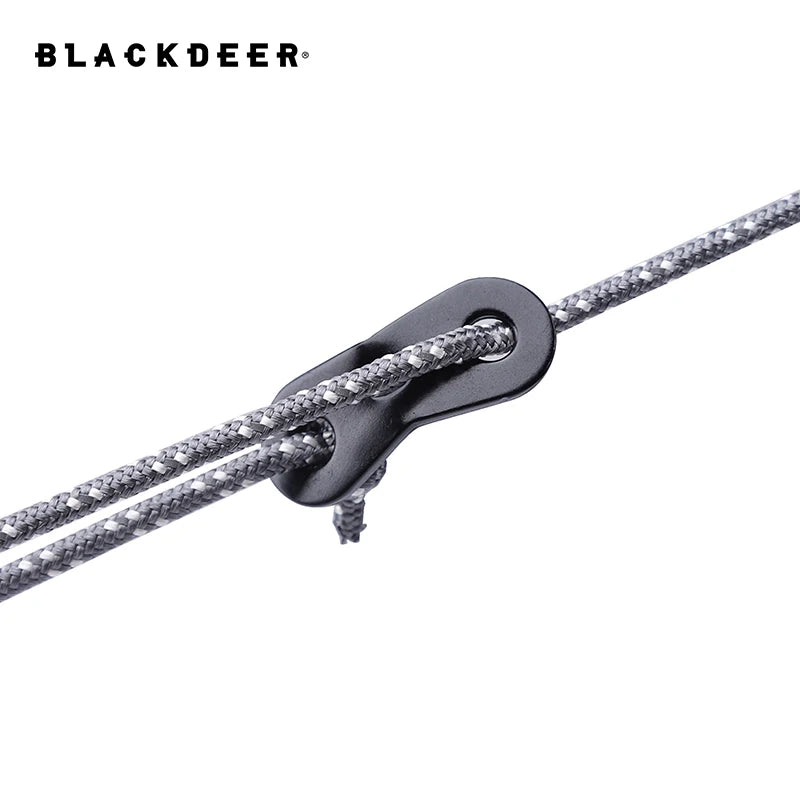 BLACKDEER 8pcs Camping Tent Pegs Aluminum Alloy Tent Nail Hiking Hook Nail Tent Stake guy line Wind rope buckle accessories