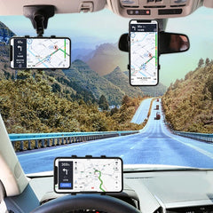 3 in 1 Car Phone Holder Dashboard Rearview Mirror Mobile Phone GPS Navigation Bracket Adjustable Auto Phone Holder For iPhone 13