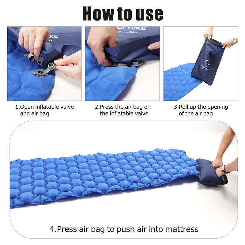 Hitorhike/Homful outdoor sleeping pad camping mat air pump Inflator Ultra light  portable Fast inflation  labor saving  Pillow