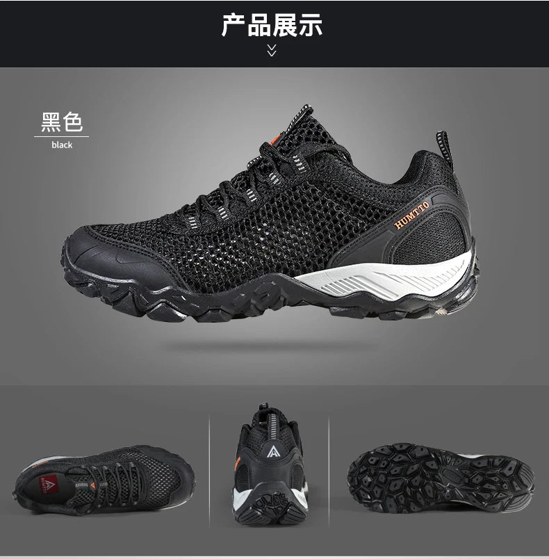 Humtto Summer Hiking Shoes Outdoor Walking Sneakers for Men Climbing Sport Women Men's Shoes Trekking Hunting Female Mens Shoes