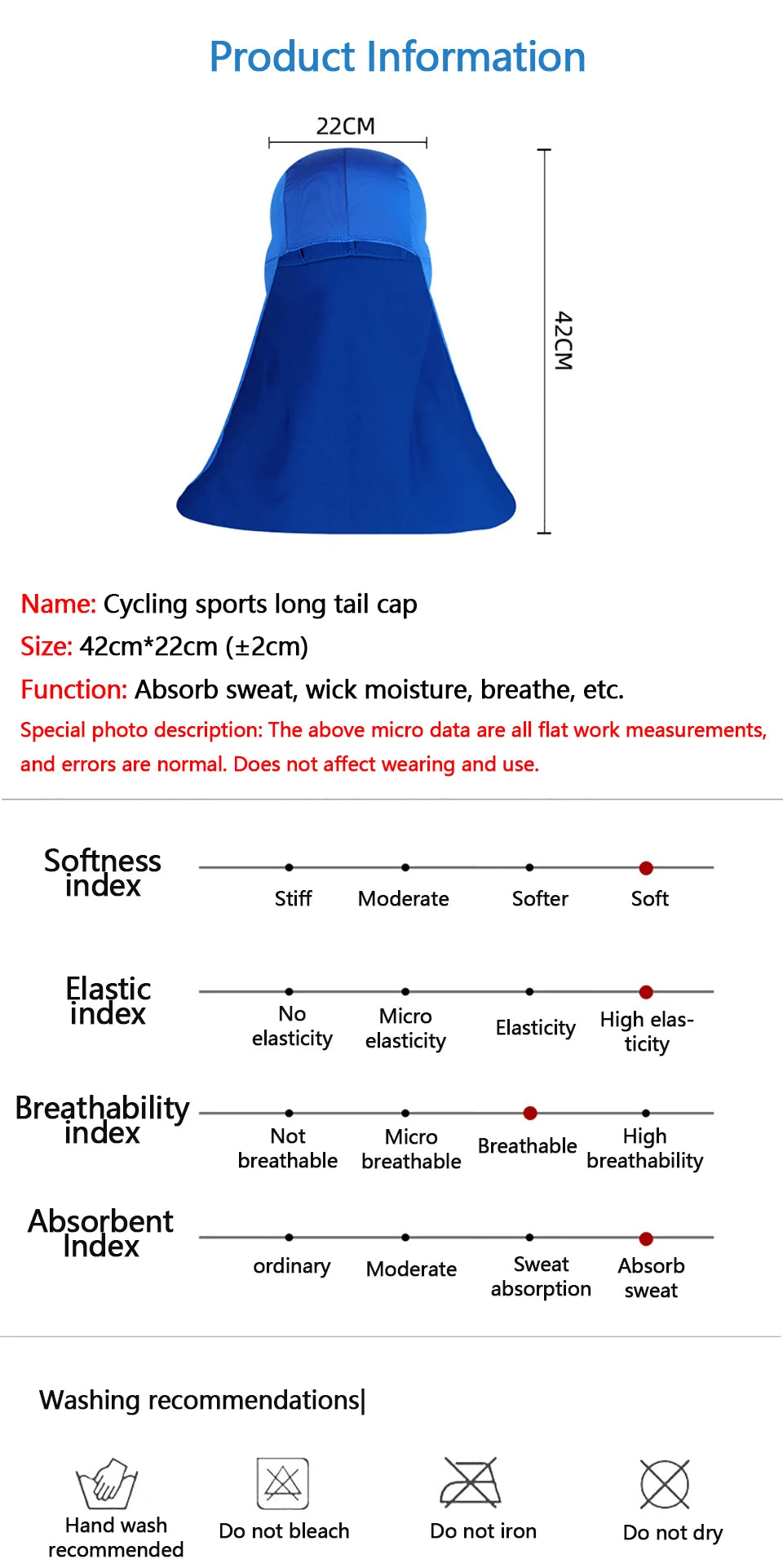 Quick Dry Sports Caps Breathable Anti-UV Outdoor Running Mountaineering Riding Unisex Long Tail Cap Soft Shawl Liner Hats Helmet