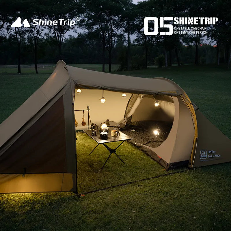 DuraLight SunShield Camping Tent - Spacious & Protective