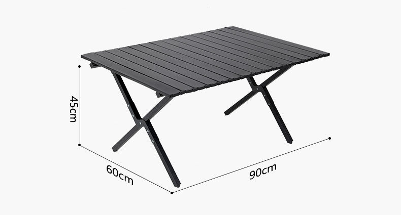 Outdoor folding table, Chicken rolls table, portable camping table and chair set, vehicle mounted camping equipment