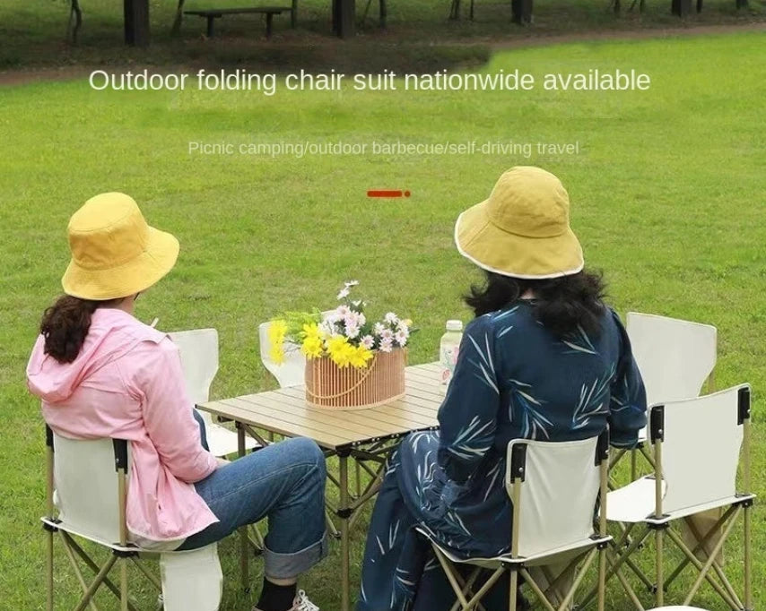 Outdoor Folding Outdoor Tables and Chairs Camping Chairs A Set 4 Seat 1 Table Portable for Camping Tools Outdoor Picnic Bbq