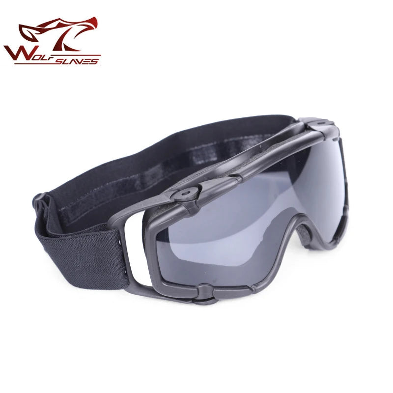 FMA Outdoor Tactical Helmet Goggles Explosion-Proof Windproof Anti Impact Ballistic Goggles Mountaineering Ski Goggles Sandproof