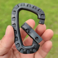 5/10PCS Tactical Backpack Buckle Fast Tactical Carabiner Plastic Hook D Shape Mosqueton EDC Gear for Outdoor Camping Accessories