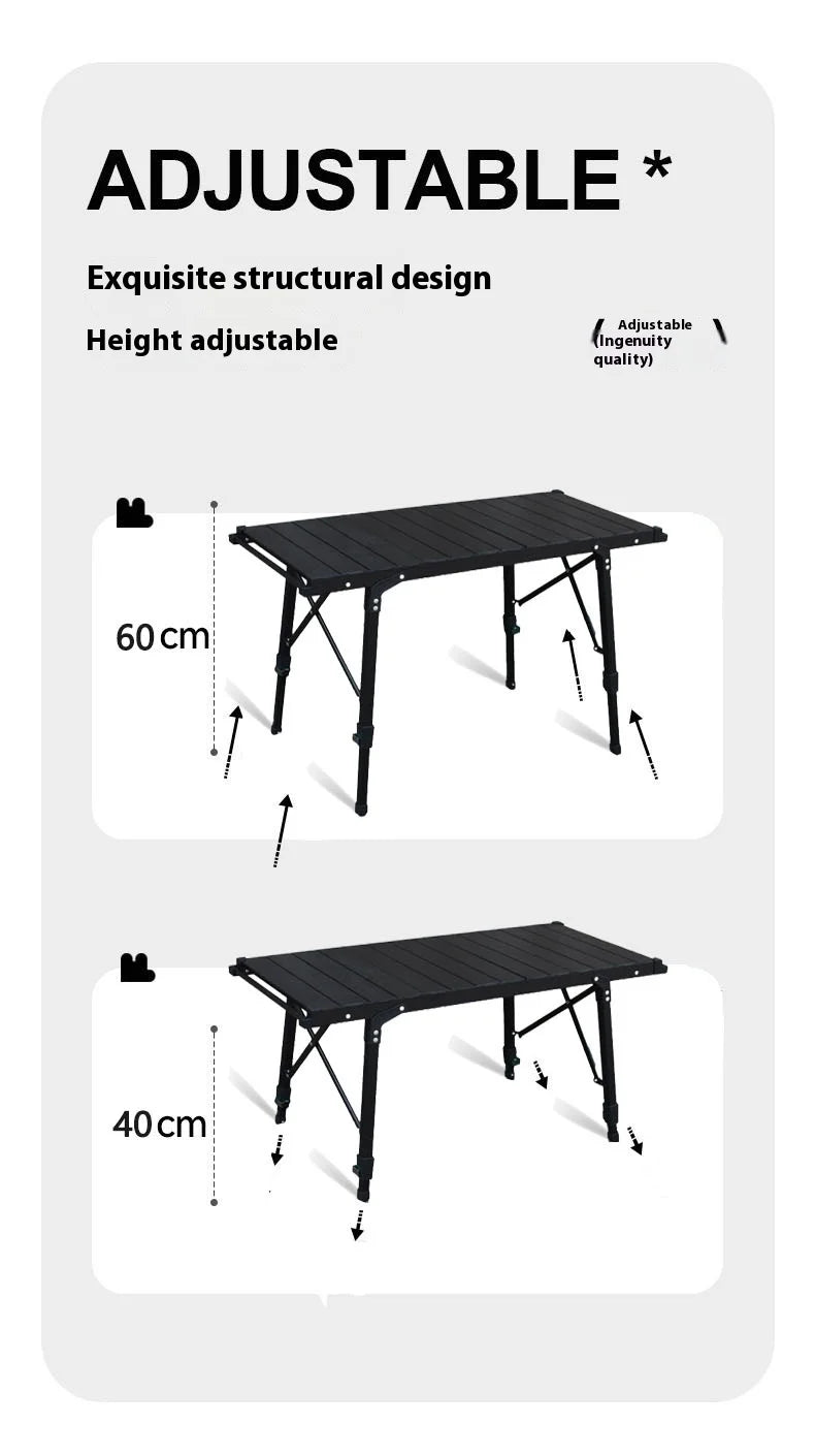 Lohascamping Lightweight Camping Folding multifunctional IGT table roll Brazier table adjustable leg Desktop burner bbq table