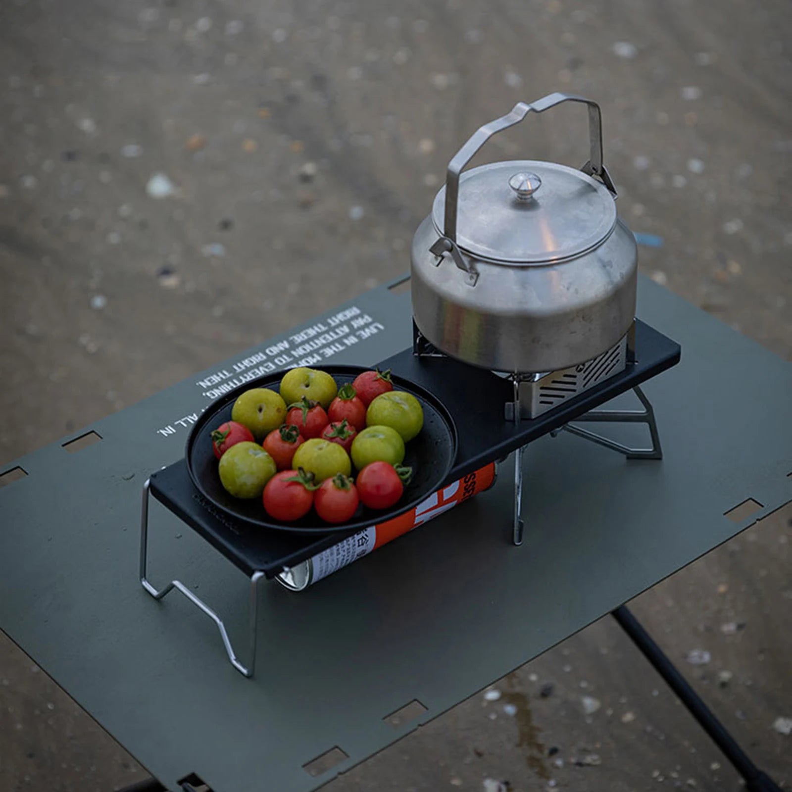 Outdoor Camping IGT Windproof Table Unit Board Picnic Gas Stove Support Plate High Temperatures Thickened Legs Folding