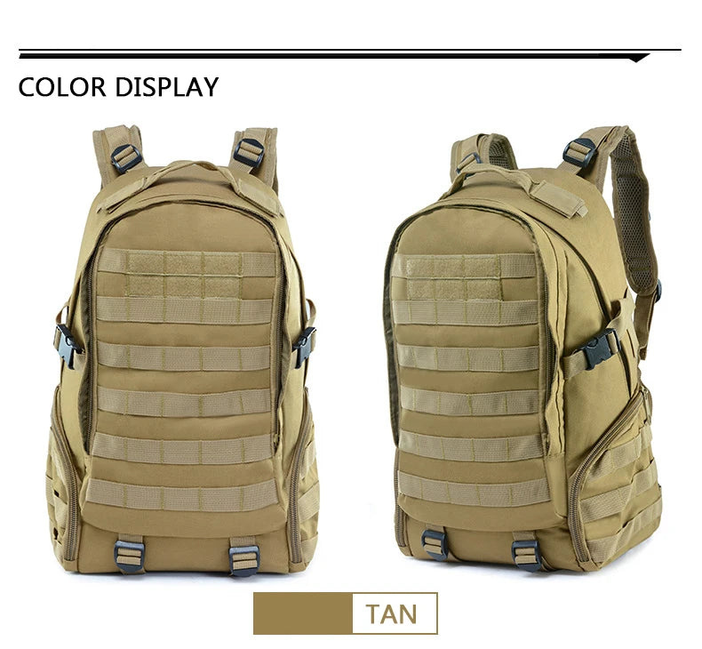 Military Tactical Backpack 900D Oxford Men's Outdoor Camping Mountaineering Water Release Sports Backpack Hunting Molle Bag