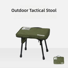 Outdoor Camping Tactical Stool LIightweight Portable Aluminum Board Table Folding Self-driving Small Stool Fishing Chair New