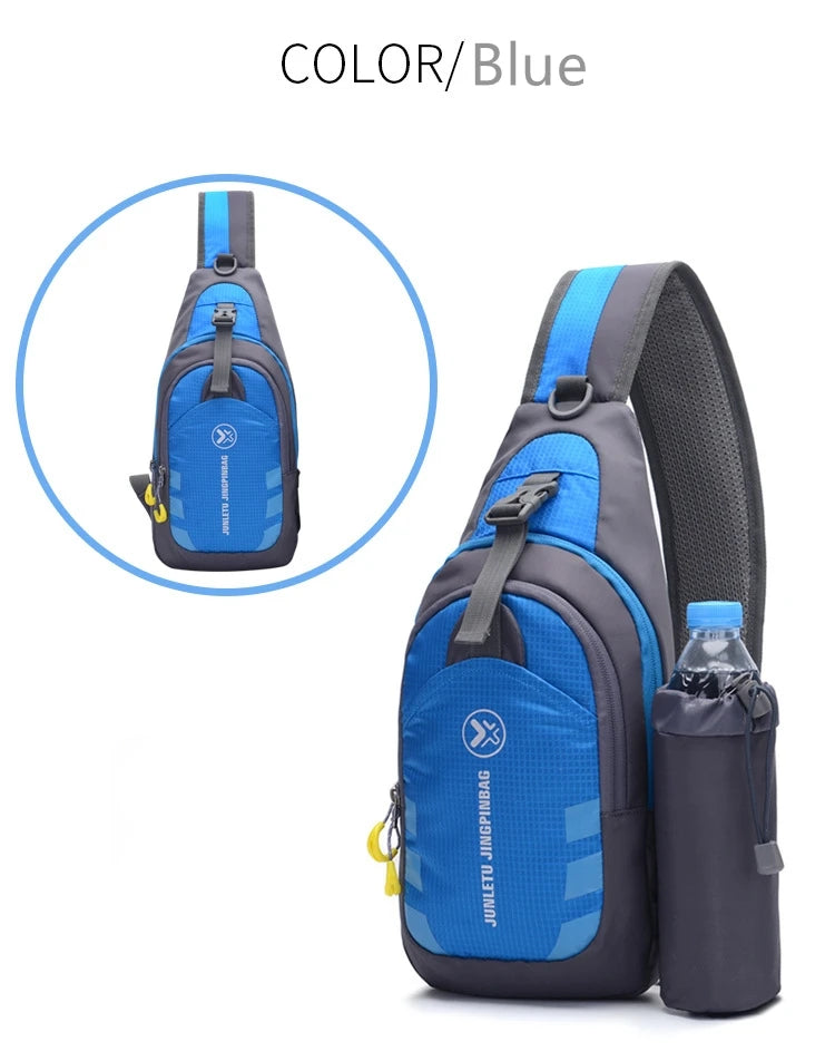 Men Travel Hiking Shoulder Bag Women Chest Backpack Sports Outdoor Computer Phone Bag Climbing Fitness Trekking Fishing Bag