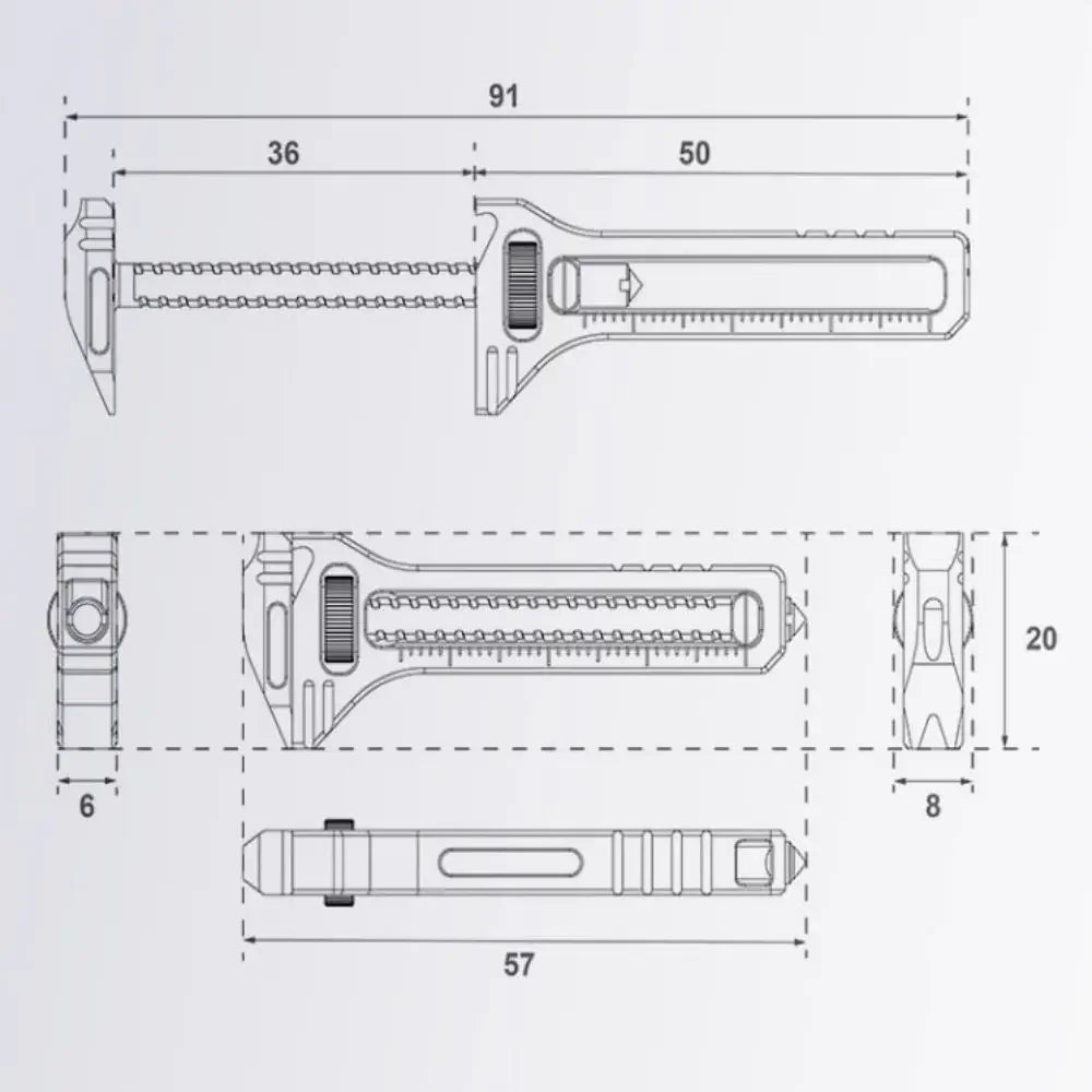 Mini Alloy Multi-Tool for Everyday Preparation Compact Zinc-Aluminum Multi-Tool Portable Multi-Function Camping Tool