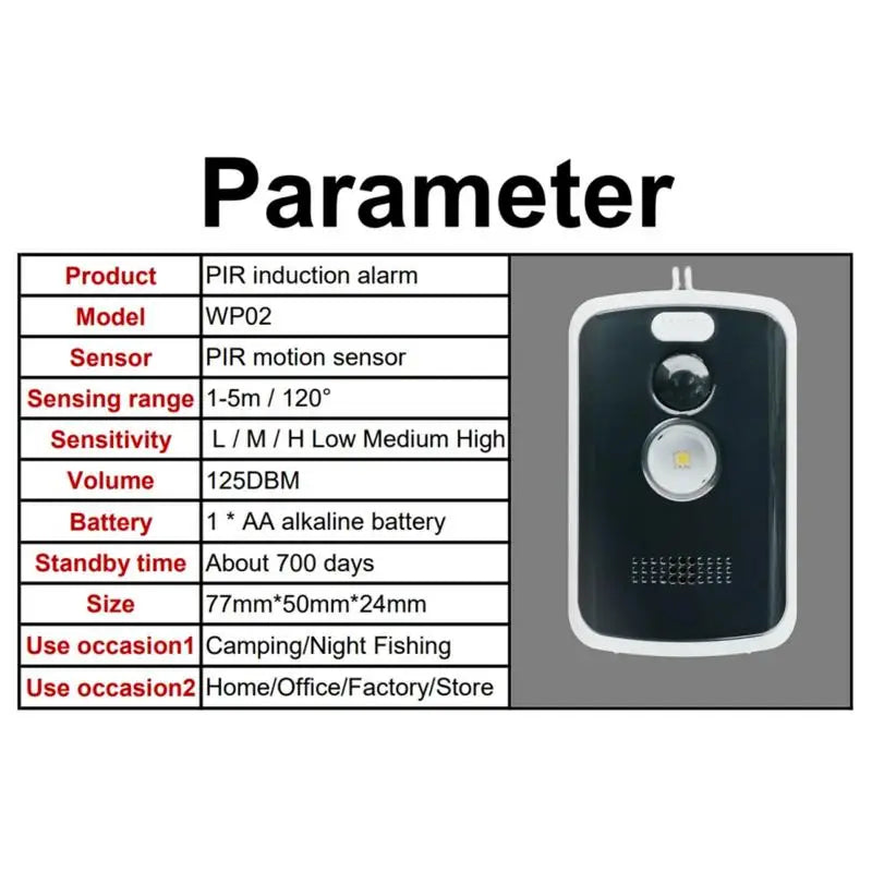 Perimeter Alarm Anti-Theft Camping Alarm Device Wildlife Warning Device For Camping Property Safety Night Fishing