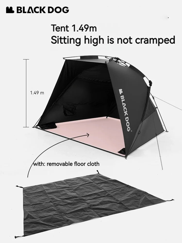 NatureHike Blackdog 2-3 Person Automatic Sunshade Tent