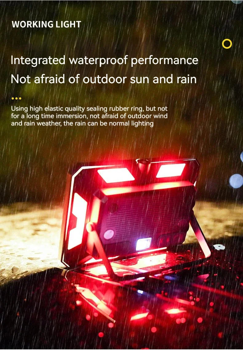 20000LM Powerful LED Camping Lamp Type-c Rechargeable Strong Magnetism Work Light Infinite Dimming Outdoor Camping Tent Lantern