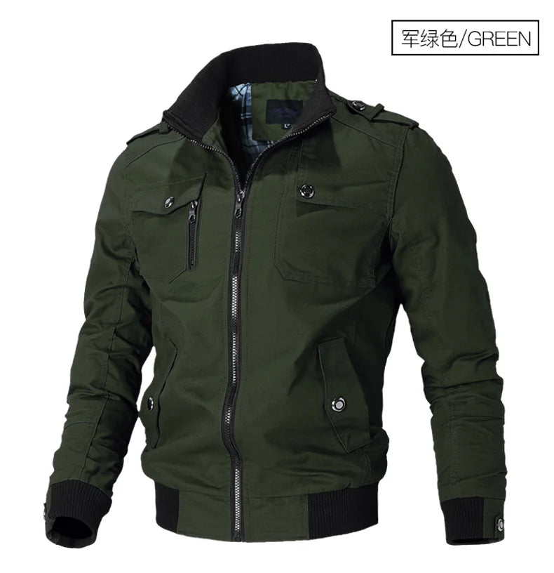 Fashion Men's Casual Windbreaker Jackets Military Tactics Hunting Nature Hike Outdoor Soft Shell Spring Coat Clothing Male