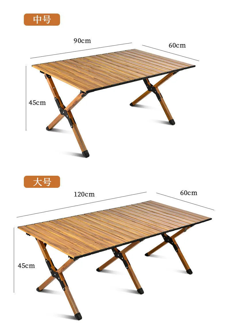 Outdoor Folding Table Portable Egg Roll Table Picnic Leisure Table And Chair Set Camping Folding Mesa Plegable Outdoor Furniture