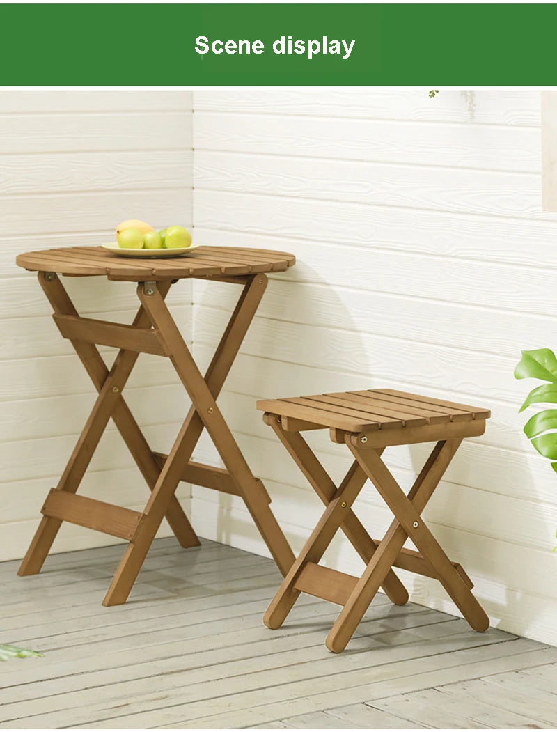 Solid Wood Garden Furniture Sets Patio Furniture Folding Portable Outdoor Garden and Terrace Outdoor Table Chair,homful 테이블